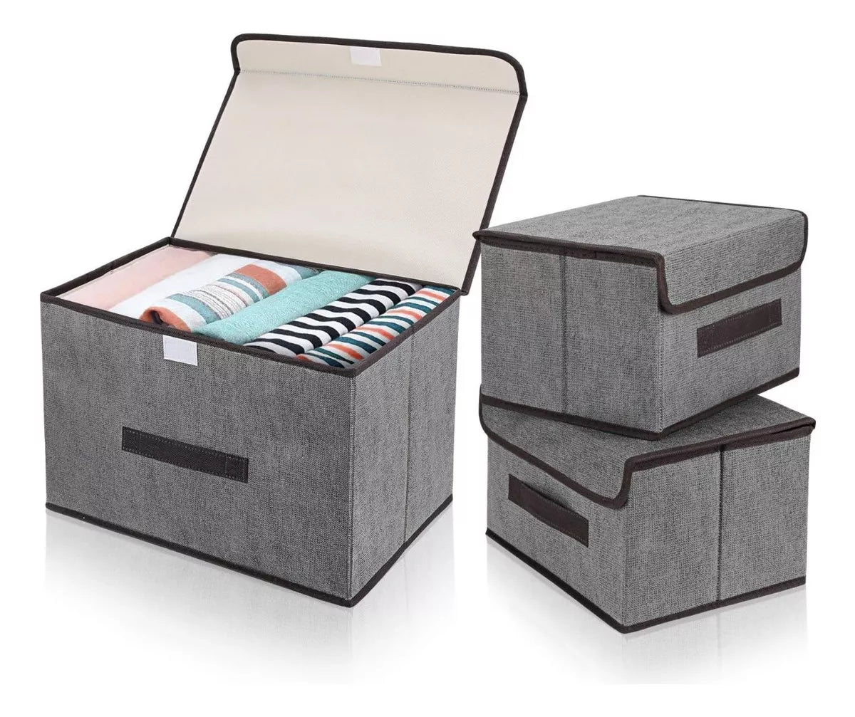 Tres Cajas Organizadoras de Linos y Ropa
