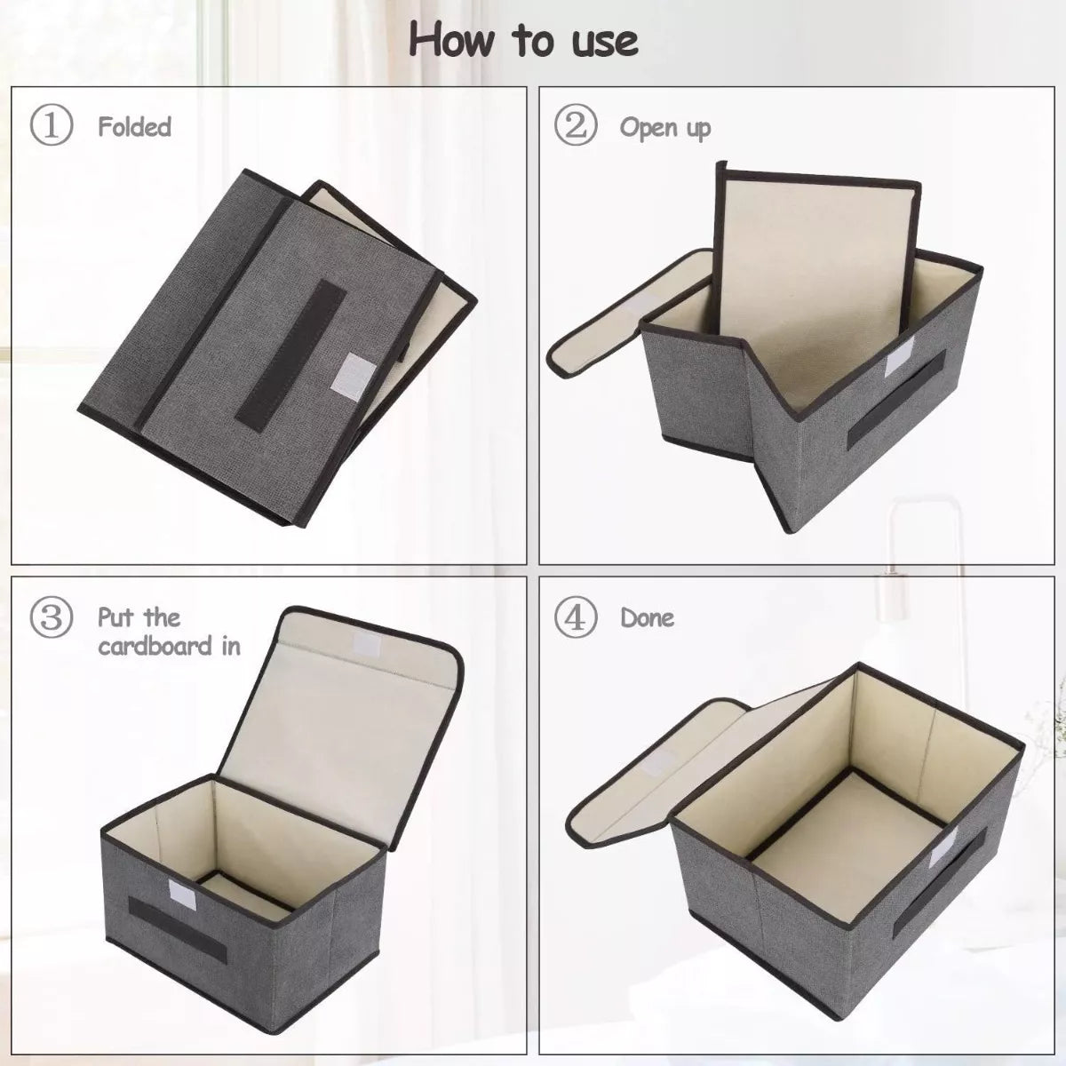 Tres Cajas Organizadoras de Linos y Ropa