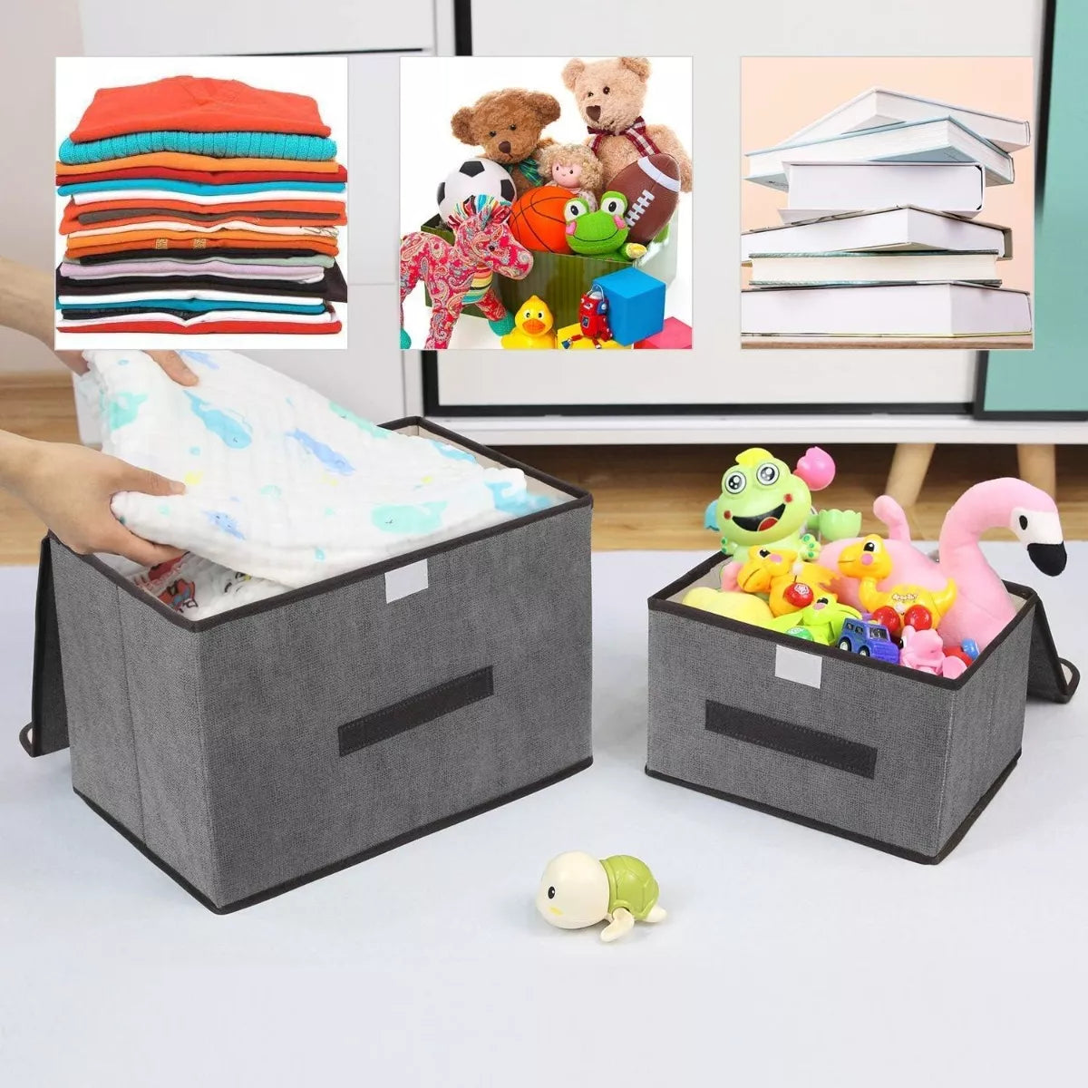 Tres Cajas Organizadoras de Linos y Ropa