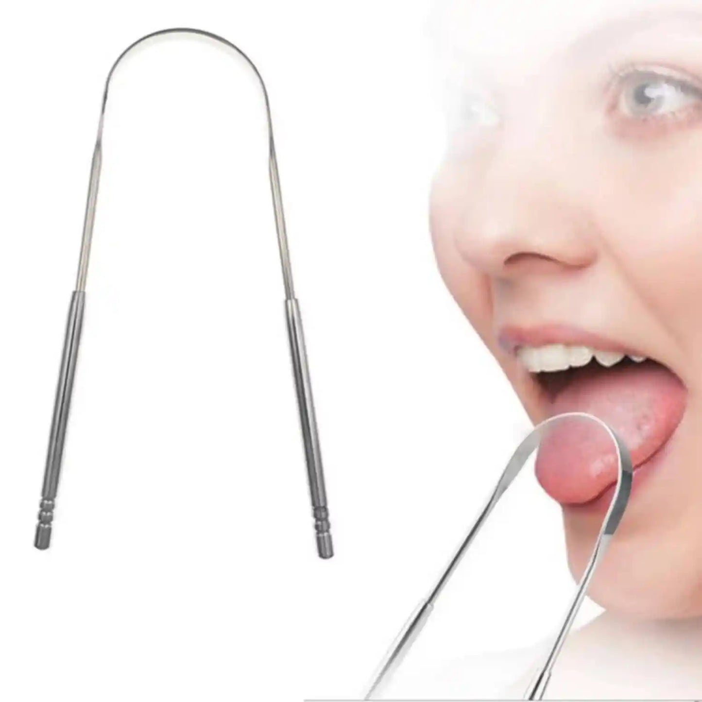 Limpiador de Lengua Metálico - Acero Inoxidable
