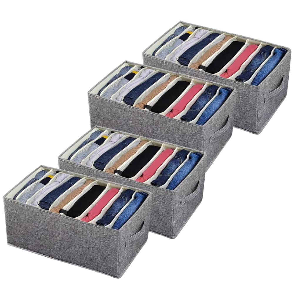 Cuatro Organizadores para Jeans, Camisas, Ropa de GYM, Sacos, Suéteres