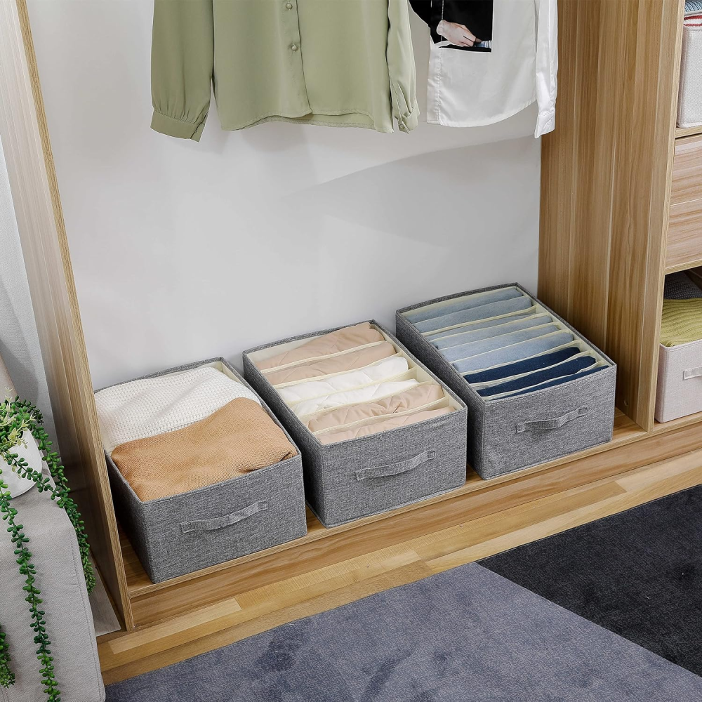 Cuatro Organizadores para Jeans, Camisas, Ropa de GYM, Sacos, Suéteres