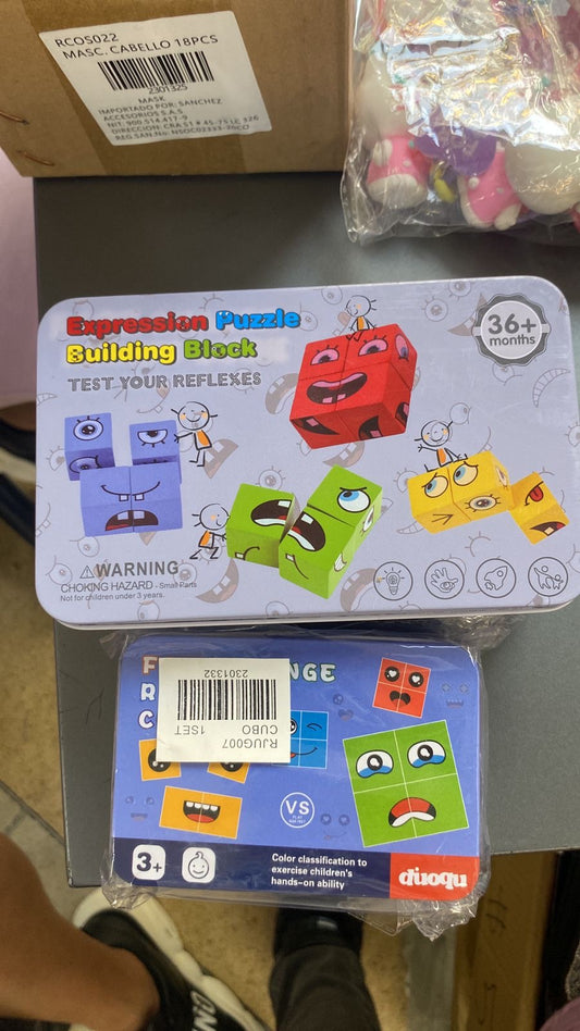 JUEGO CUBOS DE CARITAS
